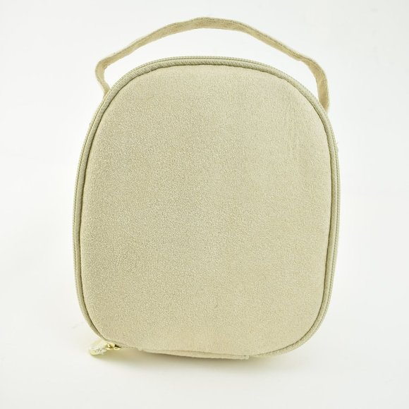 BVLGARI: Beige & "Logo", Travel/Cosmetic Bag (gc) - Picture 2 of 10